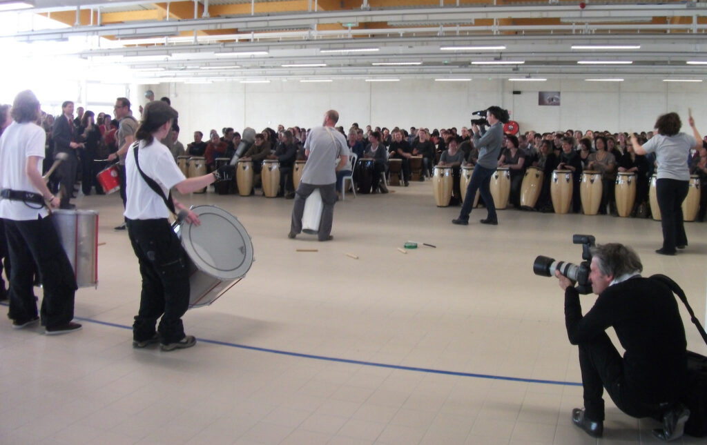 Team Building Batucada dans la Drôme avec 500 collaborateurs du groupe LVMH