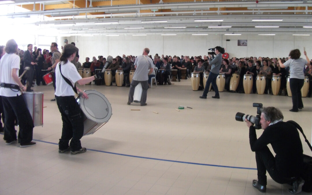 Un Team Building Batucada dans la Drôme avec 500 collaborateurs du groupe LVMH