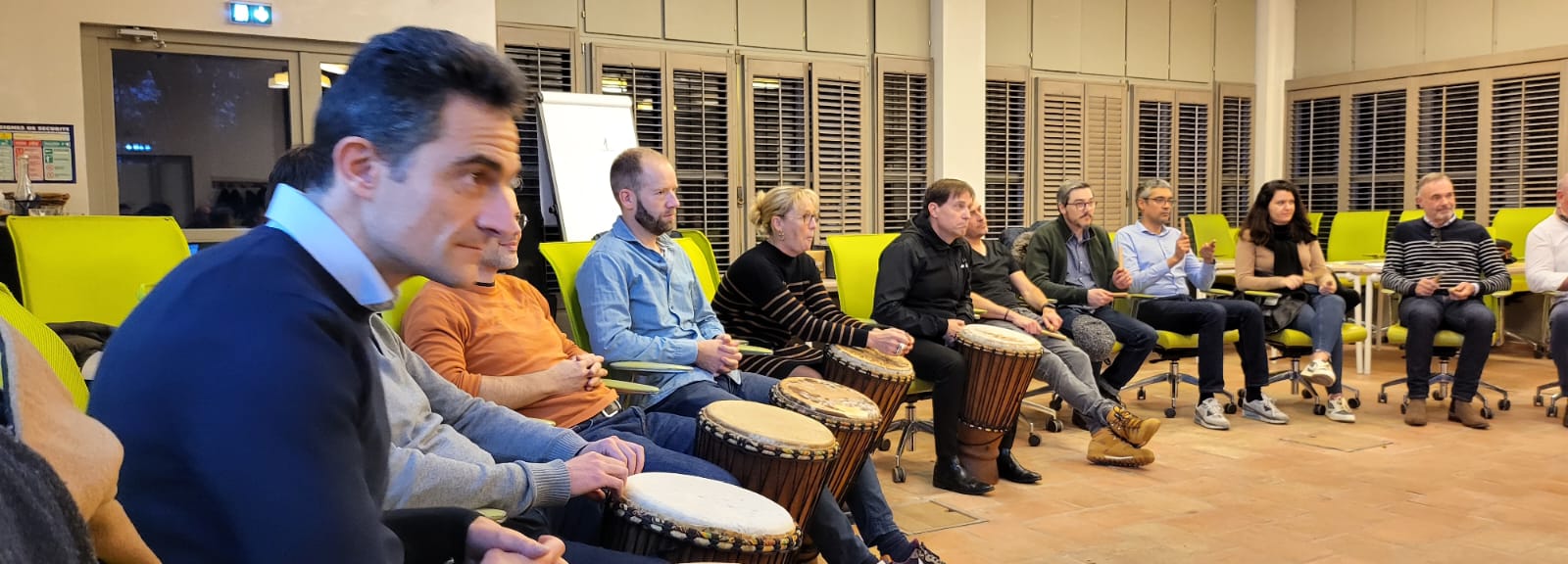 teambuilding percussions pour GRdF